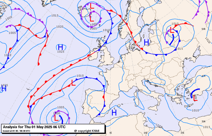 Previsioni meteo per giovedì 1, venerdì 2, sabato 3 (maggio)
