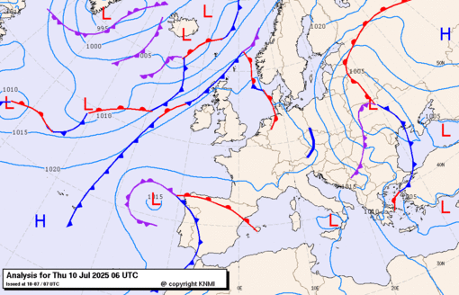 Previsioni meteo per giovedì 10, venerdì 11, sabato 12 (luglio)