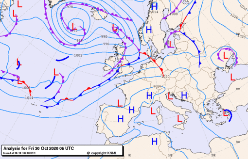 Previsioni meteo per venerdì 30, sabato 31, domenica 1 (ottobre-novembre)