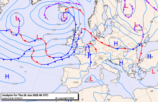 Previsioni meteo per giovedì 26, venerdì 27, sabato 28 (giugno)