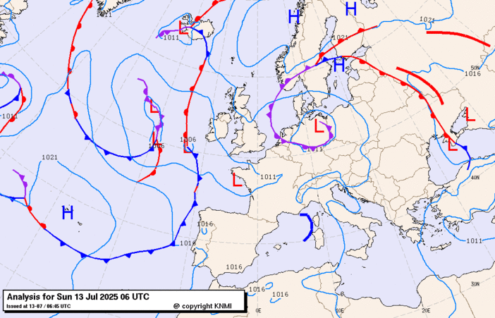 Previsioni meteo per domenica 13, lunedì 14, martedì (luglio)