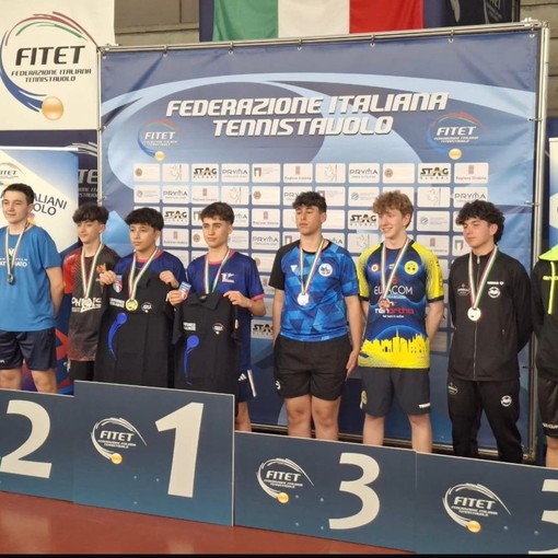 Tennistavolo: campionati italiani giovanili, nel doppio maschile U17 Peluso regala una medaglia al TT Vigevano