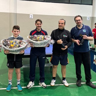 Tennistavolo, torneo provinciale Over 8: piazza d’onore per Marco Sigurtà. Sul podio anche Andrea Poggio