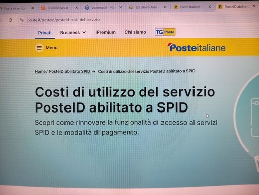 Tra i rincari 2026 anche il ''contributo'' di Poste per lo spid Tra i rincari 2026 anche il ''contributo'' di Poste per lo spid