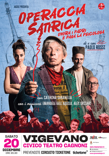 Vigevano, al teatro Cagnoni di Vigevano arriva Paolo Rossi con "L'operaccia satirica"