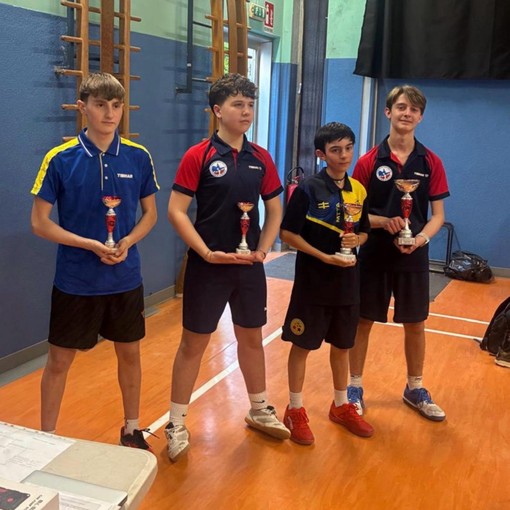 Tennistavolo: torneo provinciale giovanile, nell’under 15 primo Ferri e terzo Galli