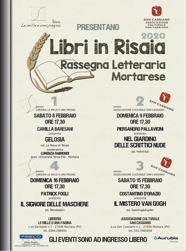 Mortara, nel weekend torna “Libri in Risaia” Mortara, nel weekend torna “Libri in Risaia”