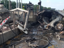 FOTO. Auto si schianta alla barriera di Gallarate e prende fuoco: un morto in Autolaghi