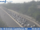 La coda vista dalle webcam di Autostrade per l'Italia La coda vista dalle webcam di Autostrade per l'Italia
