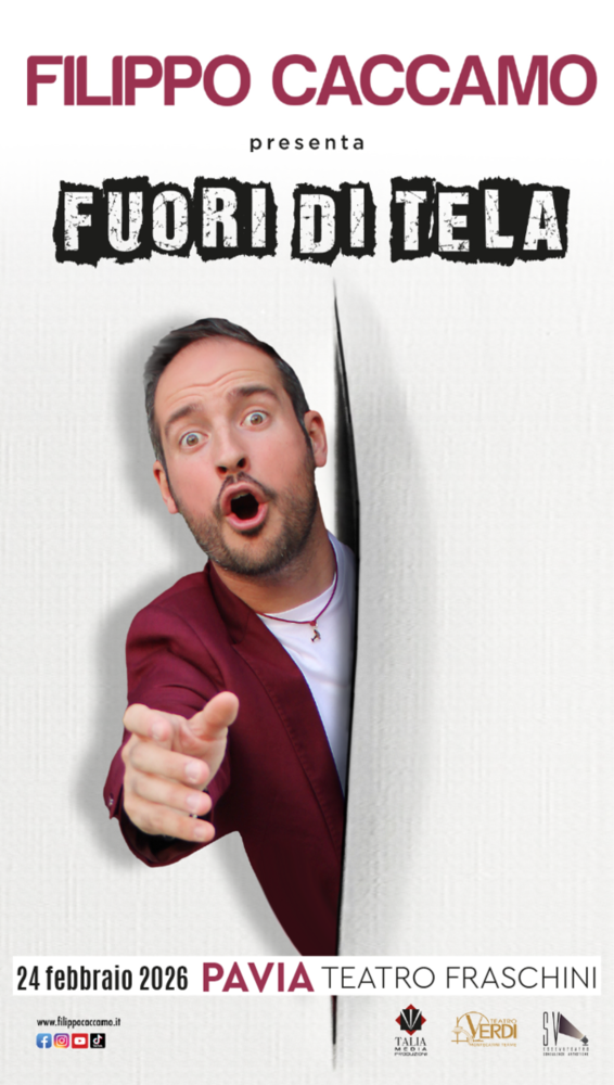 Teatro, il ritorno di Filippo Caccamo al Fraschini con "Fuori di tela" Teatro, il ritorno di Filippo Caccamo al Fraschini con "Fuori di tela"