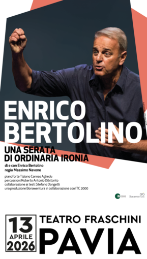 Teatro, Enrico Bertolino al Fraschini con lo spettacolo &quot;Una serata di ordinaria ironia&quot;