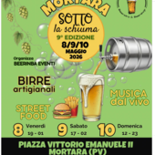 "Mortara Sotto la Schiuma" torna in città: dall’8 al 10 maggio la 9ª edizione con 50 birre alla spina, street food e musica