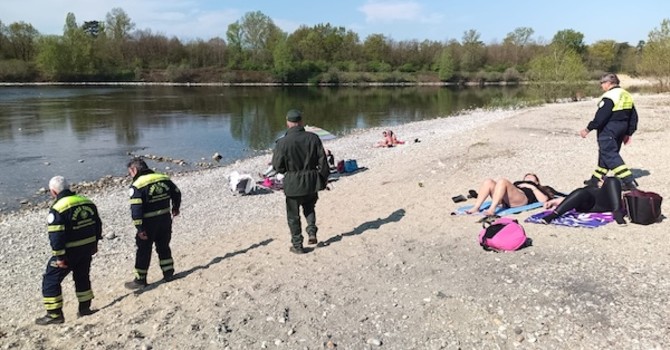 Controlli nelle spiagge di Vizzola Ticino e Vigevano: 40 sanzioni a Pasquetta
