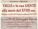 “Valle e la sua gente a metà del XVIII sec.” Mappe e carte del Catasto Sabaudo del 1760