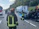 Scontro tra camion sull'A9: un ferito e autostrada chiusa