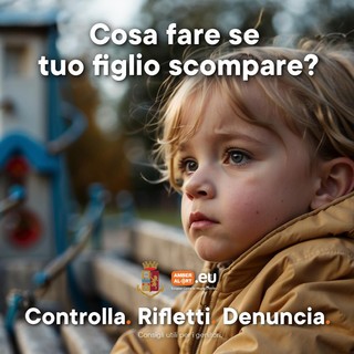 Giornata per i minori scomparsi, la campagna della Polizia di Stato