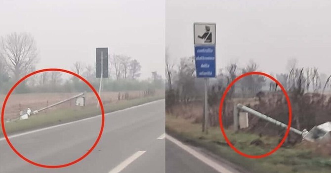 Fleximan arriva nell’Abbiatense: due autovelox abbattuti tra Rosate e Gudo Visconti