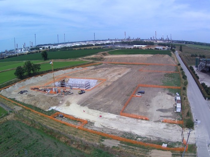 Ferrera Erbognone: impianto di ossidazione termica, le prime opere all’azienda agricola Allevi
