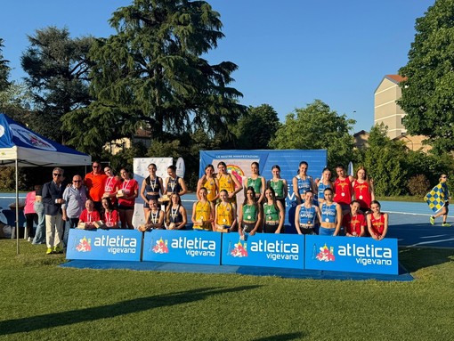 Atletica Vigevano, fine settimana all'insegna dei campionati regionali di staffette. Ecco tutti i risultati