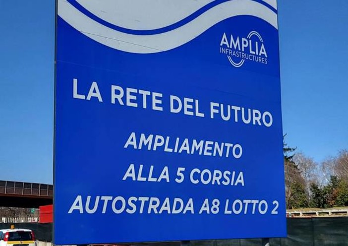 Lainate, lunedì inaugurazione della quinta corsia lungo l’A8 (prima in Italia)