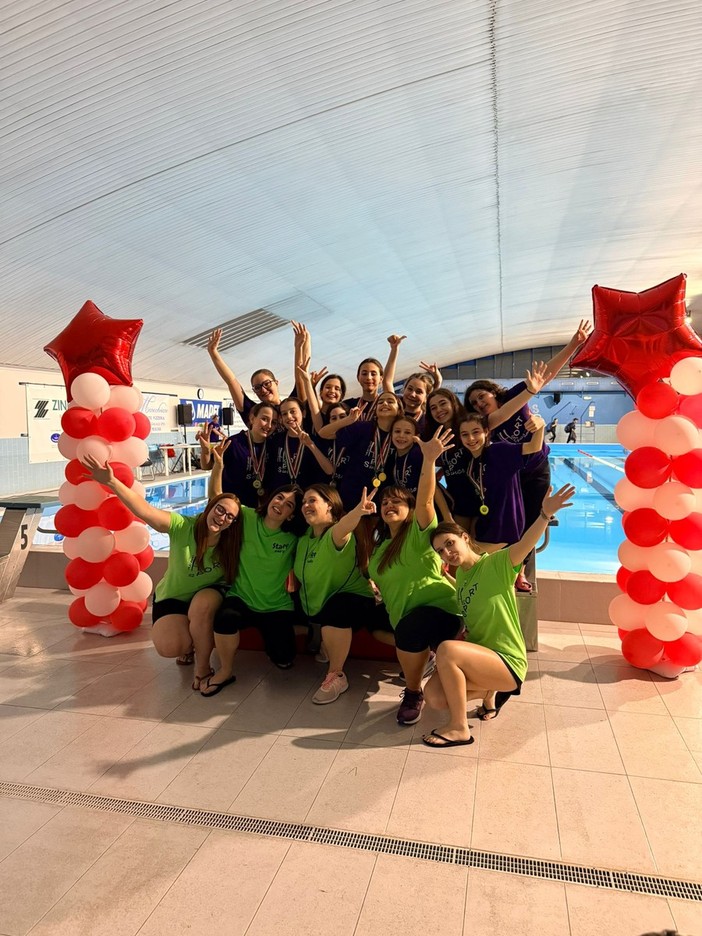 Dieci medaglie per le giovani dell'H2sport Vigevano nella 5° edizione del trofeo di nuoto artistico