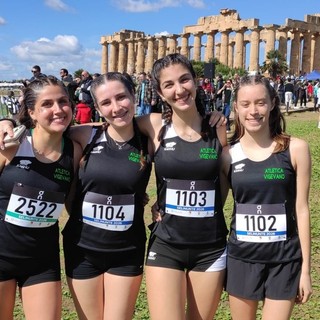 Atletica Vigevano, ottimo risultato la squadra allieve nona ai campionati italiani di società di corsa campestre a Selinunte