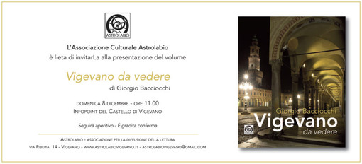 "Vigevano da vedere", ecco il volume di Giorgio Bacciocchi