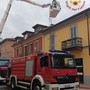 Voghera: incendio su tetto di un'abitazione, in azione i Vigili del fuoco