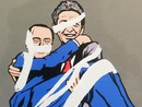 Milano, vandalizzato murale con Berlinguer e Berlusconi