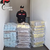 Voghera, arresto per droga e maxi sequestro di 320 chili di hashish