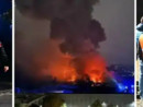Incendio devasta ditta di riciclo rifiuti a Corsico Incendio devasta ditta di riciclo rifiuti a Corsico