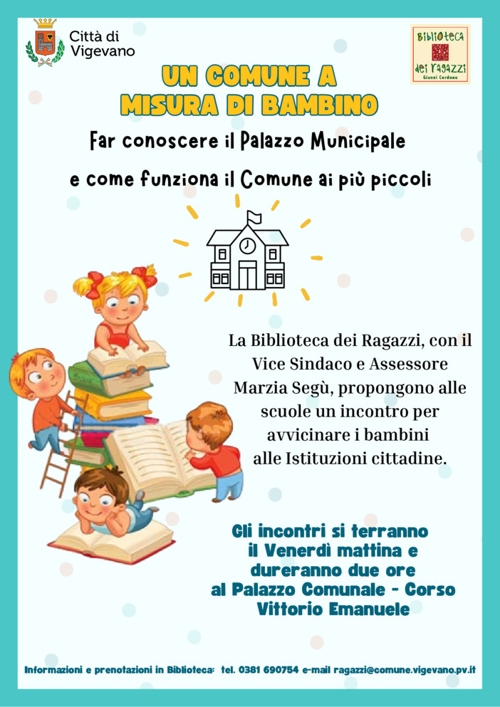 Vigevano, al via il progetto di educazione civica “Un comune a misura di bambino”