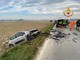 Oltrepò: frontale tra due auto a Badia Pavese, due persone ferite lievemente