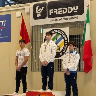 Ginnastica, Jacopo Sala (Costanza Massucchi) conquista il titolo di campione italiano nel cavallo con maniglie a Fermo