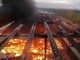 Milano, incendio in un capannone Milano, incendio in un capannone