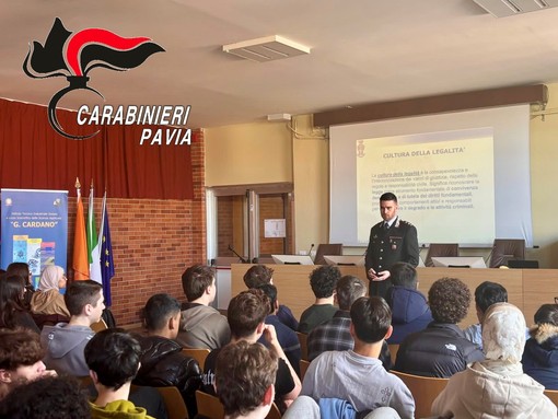 Cultura della legalità, i carabinieri incontrano gli studenti dell’istituto Cardano di Pavia Cultura della legalità, i carabinieri incontrano gli studenti dell’istituto Cardano di Pavia