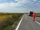 Ottobiano: scontro auto moto sulla statale 756, 56enne trasportato in elicottero al San Matteo