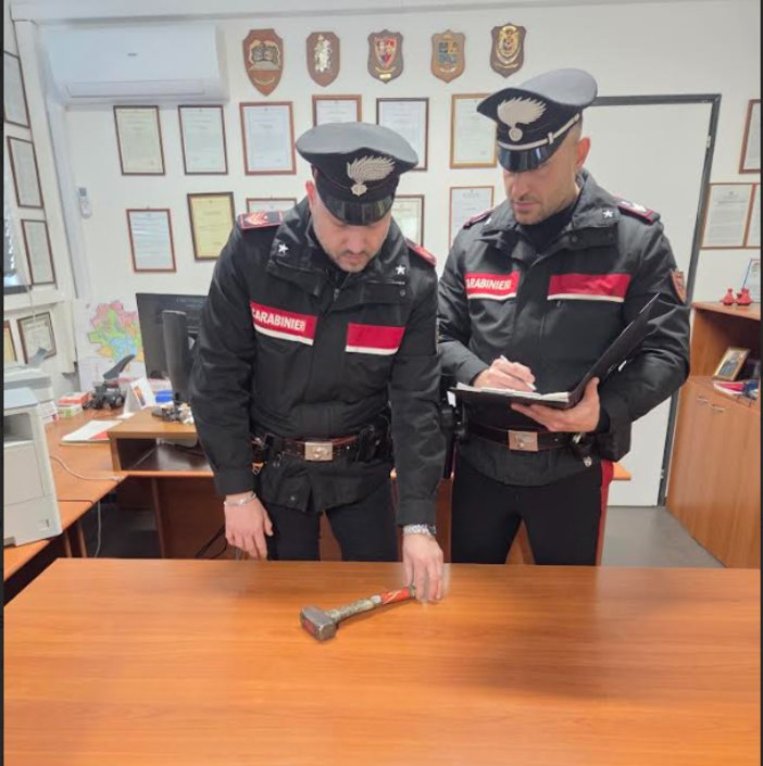Vigevano, si presenta a scuola con una mazzetta da muratore: studente minorenne denunciato dai Carabinieri Vigevano, si presenta a scuola con una mazzetta da muratore: studente minorenne denunciato dai Carabinieri