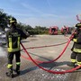 Gropello: in fiamme rifiuti abbandonati, intervengono i Vigili del fuoco Gropello: in fiamme rifiuti abbandonati, intervengono i Vigili del fuoco