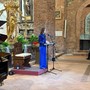 Lomello, Claudia Koll recita l'Evangèlion nella basilica di Santa Maria Maggiore