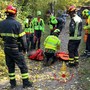 Oltrepò: cade in moto sulla strada del monte Alpe, uomo soccorso dai Vigili del fuoco