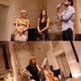 Foto durante i dialoghi multidisciplinari, da sx professoressa Lucinda Buja, pittrice Valentina Martini, architetto Alessio Proietti