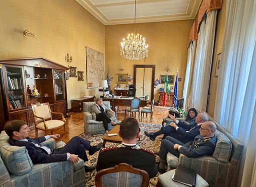 Pavia, incontro istituzionale a palazzo Malaspina con la presidente della commissione parlamentare antimafia