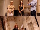 Foto durante i dialoghi multidisciplinari, da sx professoressa Lucinda Buja, pittrice Valentina Martini, architetto Alessio Proietti