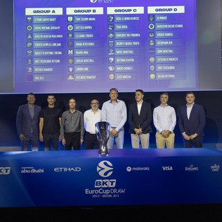 Calendario BKT EuroCup 2026/27: Baglietto Tortona debutta a Riga, prima in casa con Le Mans il 6-7 ottobre