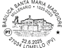Lomello, Poste italiane celebra il millenario della Basilica di Santa Maria Maggiore con uno speciale annullo filatelico