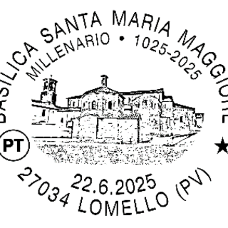 Lomello, Poste italiane celebra il millenario della Basilica di Santa Maria Maggiore con uno speciale annullo filatelico