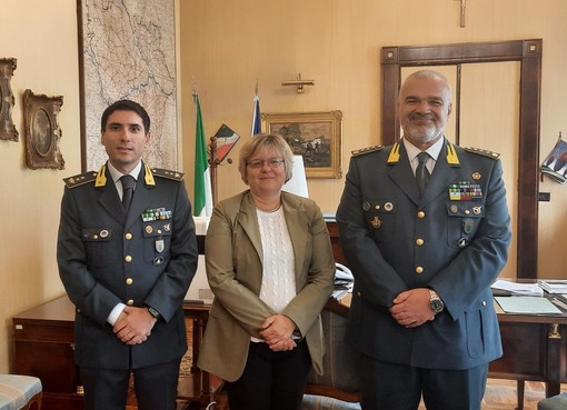 Il Prefetto Francesca De Carlini incontra il nuovo Comandante del Nucleo di Polizia Economica Finanziaria della Guardia di Finanza di Pavia