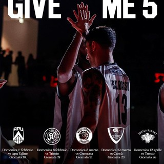 Basket LBA: tifosi dei "Leoni", GIVE ME 5! Il nuovo pack per le sfide del girone di ritorno della Bertram Basket LBA: tifosi dei "Leoni", GIVE ME 5! Il nuovo pack per le sfide del girone di ritorno della Bertram