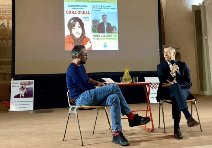 Abbiategrasso, Annunciata gremita per Gino Cecchettin Abbiategrasso, Annunciata gremita per Gino Cecchettin